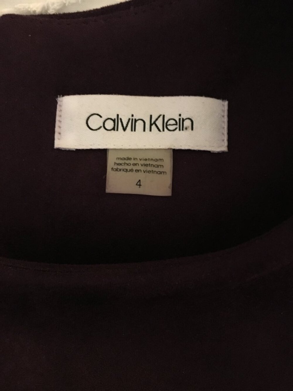 Calvin Klein Women's Purple Formal-dresses - Picture 3 of 3